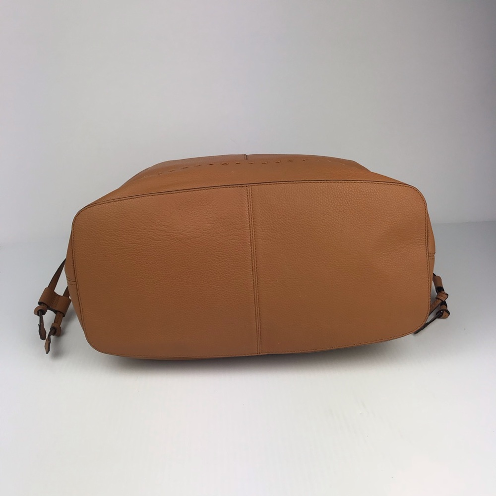 COLE HAAN ALESSA DRAWSTRING TOTE Pecan/Tan - Picture 6 of 7